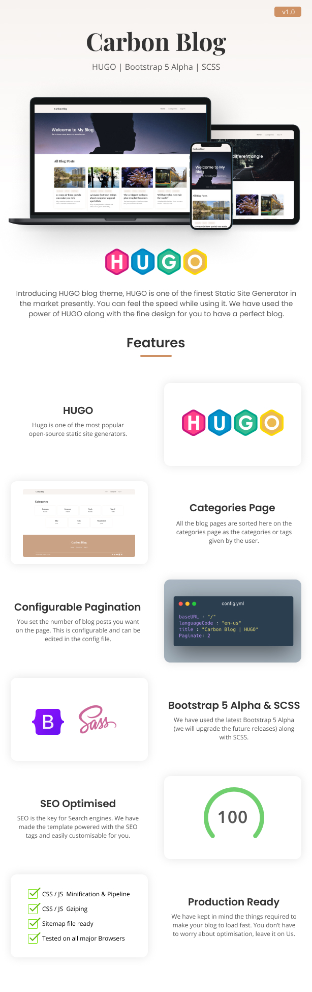 Carbon Blog | HUGO Static Site Generator | Personal Blog - 1